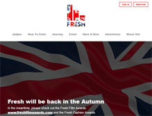 Tablet Screenshot of freshawards.co.uk